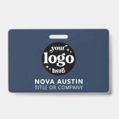 Einfache Berufliche Firmenlogo Mitarbeiter-ID Ausweis (Vorderseite)