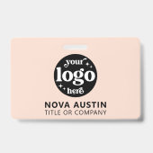 Einfache Berufliche Firmenlogo Mitarbeiter-ID Ausweis (Vorderseite)