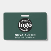 Einfache Berufliche Firmenlogo Mitarbeiter-ID Ausweis (Vorderseite)