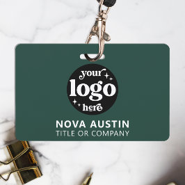 Einfache Berufliche Firmenlogo Mitarbeiter-ID Ausweis