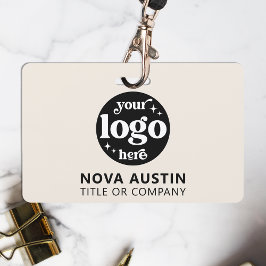 Einfache Berufliche Firmenlogo Mitarbeiter-ID Ausweis