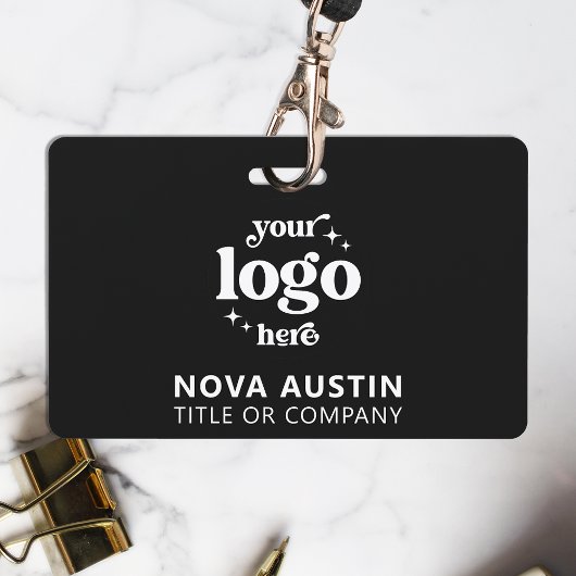 Einfache Berufliche Firmenlogo Mitarbeiter-ID Ausweis