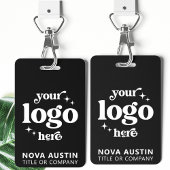 Einfache Berufliche Firmenlogo Mitarbeiter-ID Ausweis