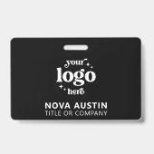 Einfache Berufliche Firmenlogo Mitarbeiter-ID Ausweis (Vorderseite)