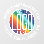 Einfache Berufliche Firmenlogos Fensteraufkleber (Blatt)