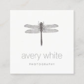 Einfache Berufliche Fotografie Quadratische Visitenkarte (Vorderseite)