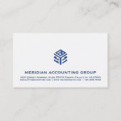 Einfache Berufliche Geometrie-Logo Visitenkarte (Vorderseite)