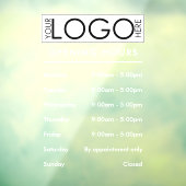 Einfache Berufliche Geschäftslogos zu den Öffnungs Fensteraufkleber (Blatt 3)