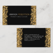 Einfache berufliche Goldlichter u. -Glitzern Visitenkarte (Vorne/Hinten)