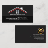 Einfache, Berufliche Gray-Dachschichten Visitenkarte (Vorne/Hinten)