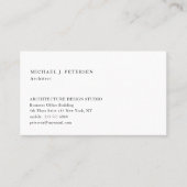 Einfache berufliche Grundvorlage Visitenkarte (Vorderseite)