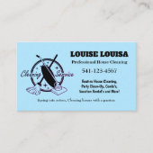 Einfache Berufliche Hausreinigung Visitenkarten Visitenkarte (Vorderseite)