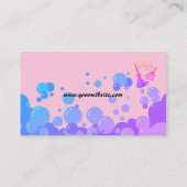 Einfache Berufliche Hausreinigung Visitenkarten Visitenkarte (Rückseite)