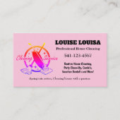 Einfache Berufliche Hausreinigung Visitenkarten Visitenkarte (Vorderseite)