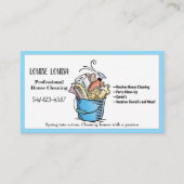 Einfache Berufliche Hausreinigung Visitenkarten Visitenkarte (Vorderseite)