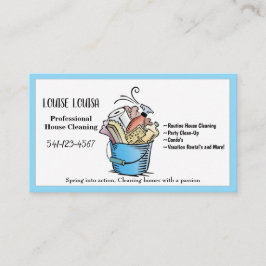 Einfache Berufliche Hausreinigung Visitenkarten Visitenkarte