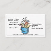 Einfache Berufliche Hausreinigung Visitenkarten Visitenkarte (Vorderseite)