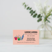 Einfache Berufliche Hausreinigung Visitenkarten Visitenkarte (Stehend Vorderseite)