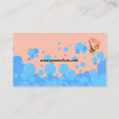 Einfache Berufliche Hausreinigung Visitenkarten Visitenkarte (Rückseite)