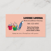 Einfache Berufliche Hausreinigung Visitenkarten Visitenkarte (Vorderseite)