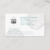 Einfache Berufliche Hinzufügen einer Logo-Vorlage  Visitenkarte (Vorderseite)