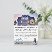 Einfache Berufliche Immobilien-Veräußerung Postkarte (Stehend Vorderseite)