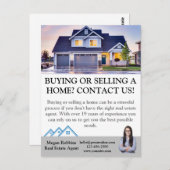 Einfache Berufliche Immobilien-Veräußerung Postkarte (Vorne/Hinten)