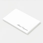 Einfache Berufliche Kalligrafie Post-it Klebezettel (angewinkelt)