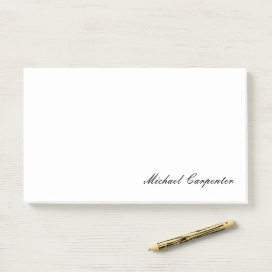 Einfache Berufliche Kalligrafie Post-it Klebezettel (Auf Schreibtisch)