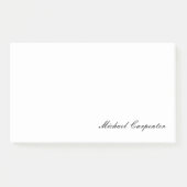 Einfache Berufliche Kalligrafie Post-it Klebezettel (Vorderseite)