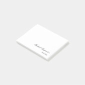 Einfache Berufliche Kalligrafie Post-it Klebezettel (angewinkelt)