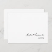 Einfache Berufliche Kalligrafie RSVP Karte (Vorne/Hinten)