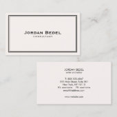 Einfache Berufliche Klassik Visitenkarte (Vorne/Hinten)