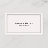 Einfache Berufliche Klassik Visitenkarte (Vorderseite)