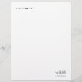 Einfache Berufliche Letterhead Briefbogen (Vorderseite)