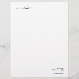Einfache Berufliche Letterhead Briefbogen