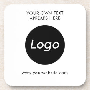 Einfache Berufliche Logofirma Getränkeuntersetzer