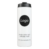 Einfache Berufliche Logofirma Thermosbecher (Vorderseite)