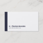 Einfache berufliche Marinegeschäftskarten Visitenkarte (Vorderseite)