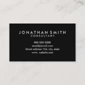Einfache berufliche Minikarte Visitenkarte (Rückseite)