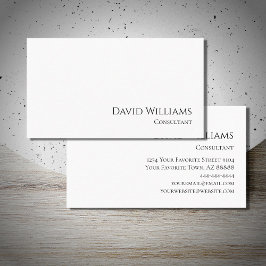 Einfache Berufliche Moderne Minimalistisch Visitenkarte