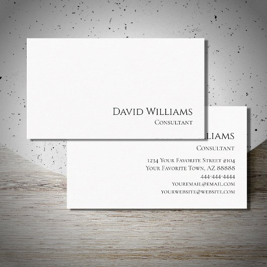 Einfache Berufliche Moderne Minimalistisch Visitenkarte