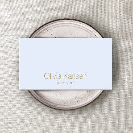 Einfache Berufliche Moderne Pastellblau Visitenkarte