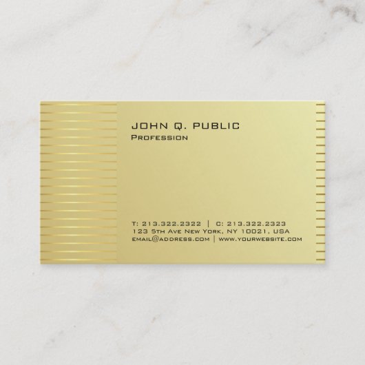 Einfache berufliche moderne visitenkarte (Vorderseite)