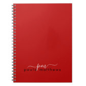 Einfache Berufliche Monogramm-Initialen und Name Notizblock (Vorderseite)