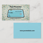 Einfache Berufliche Poolreinigung Business Cards Visitenkarte (Vorne/Hinten)