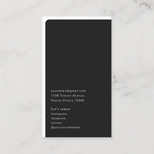 Einfache berufliche QR-Codevernetzung Visitenkarte (Rückseite)