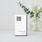 Einfache berufliche QR-Codevernetzung Visitenkarte (Stehend Vorderseite)