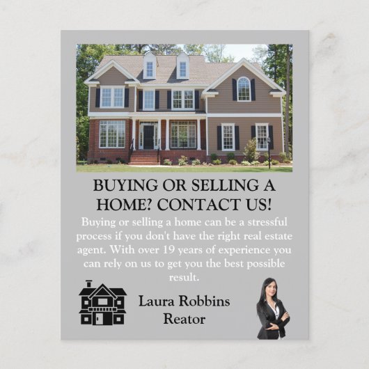Einfache Berufliche Real Anwesen Agent-Werbeaktion Flyer (Vorne)