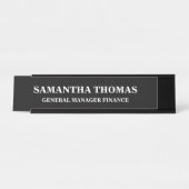 Einfache Berufliche Rezeption/Business School Schreibtischnamensplakette (Vorderseite )